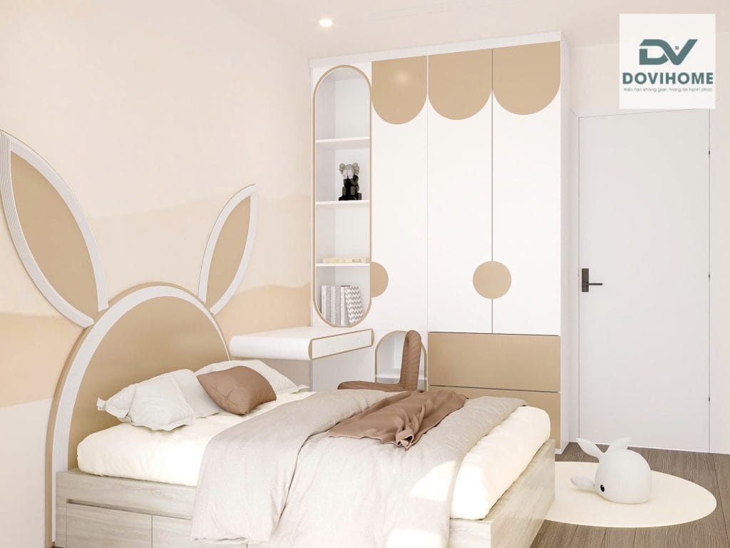 thiết kế nội thất phòng ngủ cho bé 10m2